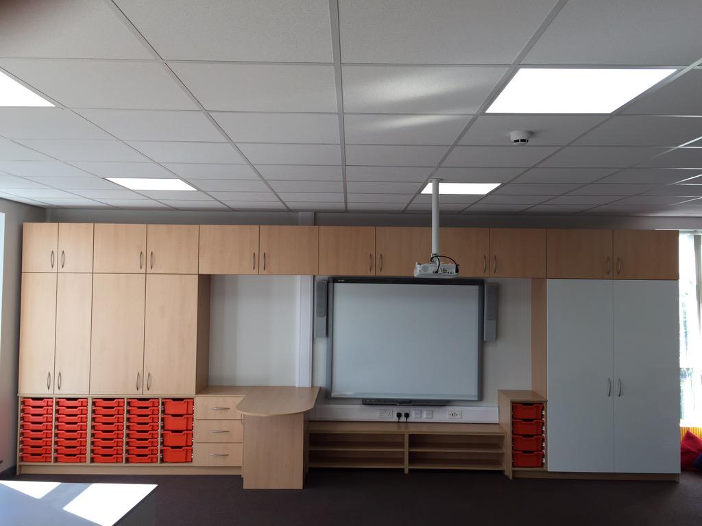 wandwltd's tweet image. Current work being carried out to the new extension at a school in Oldham. #school #storage #teachingwall