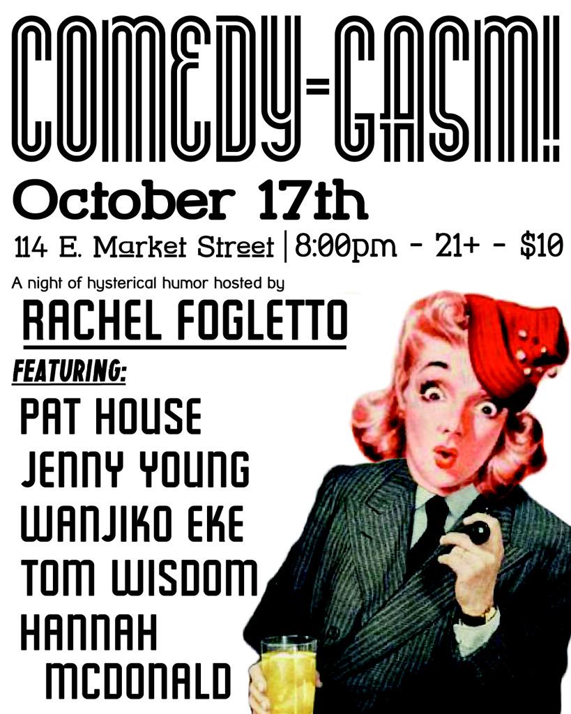 RachelFogletto's tweet photo. 10/17 @ComedyGasm gets down w/ @dorkabetic @heyjennyyoung @WanjikoIAm @TomnWisdom @BohemianPatsody #comedygasm http://t.co/WazZumwFPx