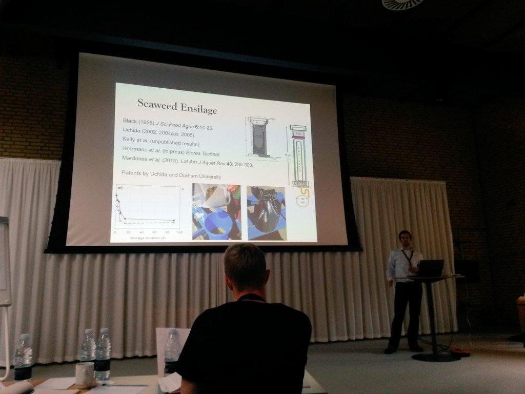 Presentation on #Seaweed cultivation in tanks and seaweed ensillation in the UK. <a href="/AlgeCenterDK/">AlgeCenter Danmark</a> #nordicseaweed15