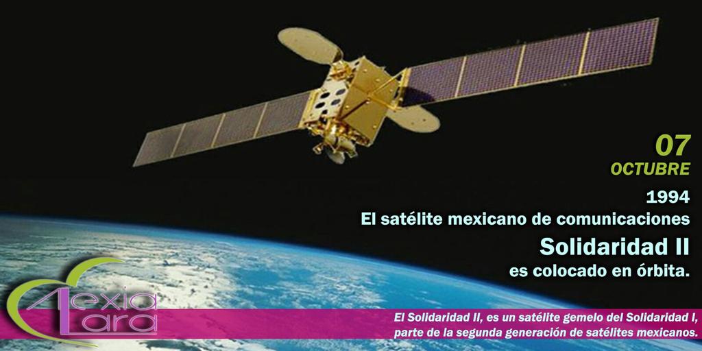 AlexiaLara16's tweet photo. Un día cómo hoy... Pero de 1994 es lanzado al espacio el satelite de comunicaciónes Solidaridad II http://t.co/KDshXVIR5D