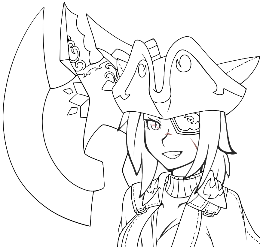 SinBunneh's tweet photo. #DatAxe base lines for a new outfit for Isabeau! #WIP http://t.co/GeUvVhpmrM