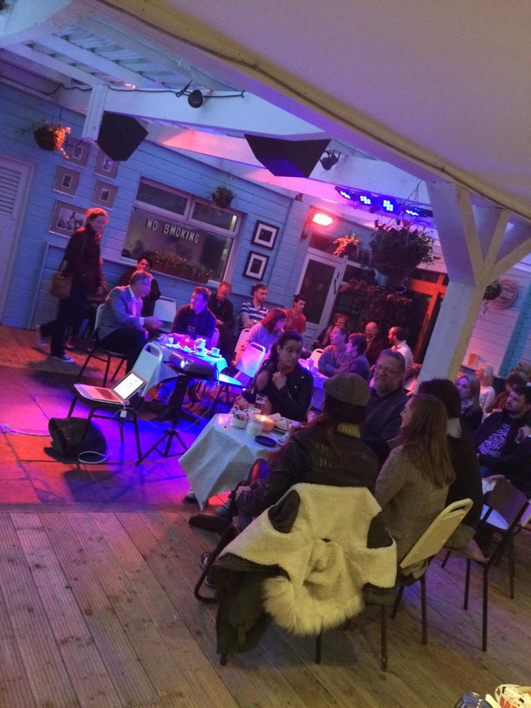 CarlSugarKane's tweet photo. Full house tonight!!! @BILLYSKK #designtechkk #Kilkenny #startupire brilliant! http://t.co/pevyHY0MYI