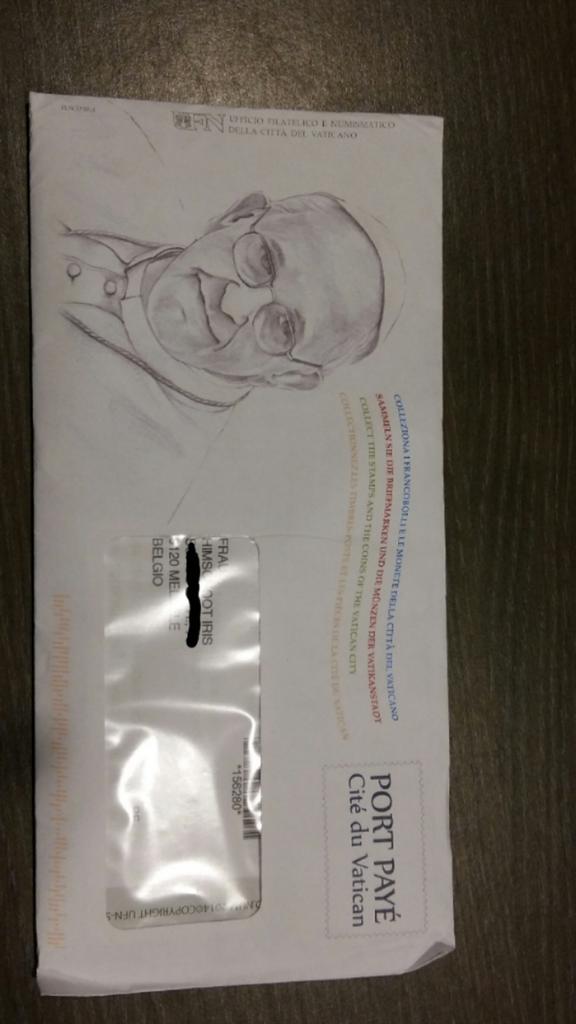 IrisHimschoot's tweet image. @Pontifex thx for your letter! I feel blessed&amp;amp;honoured you really know all the children of Jesus #popemail #Vatican