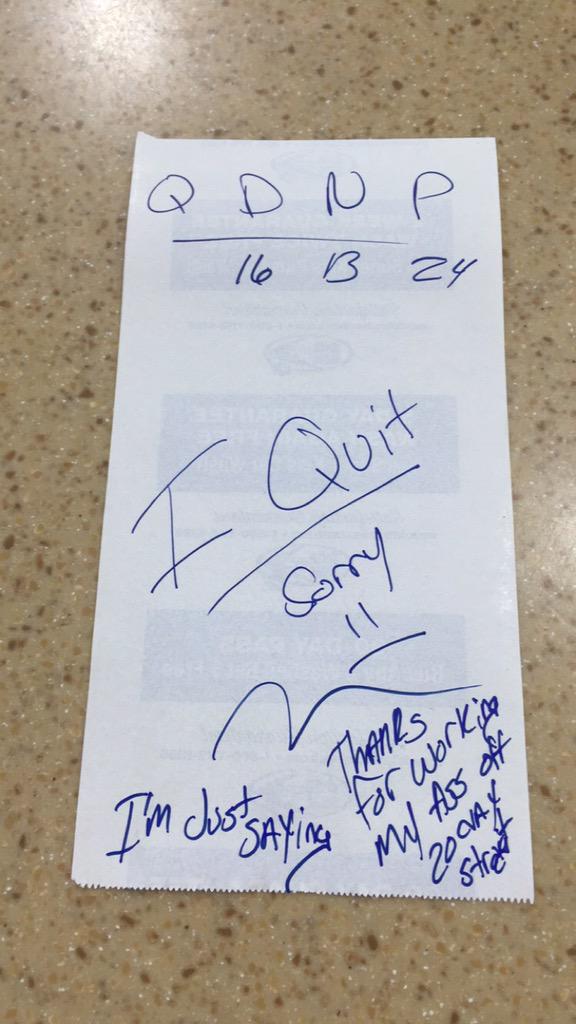 verdecay's tweet photo. "Thanks for working my ass off 20 days straight" 😂 http://t.co/QizkFcy6Cf