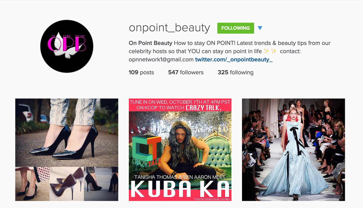 OPNnetwork's tweet photo. Have you followed @_onpointbeauty_ on Instagram yet? Like the latest trends, styles, and more! #OnPointBeauty #Trendy http://t.co/7us7PQRa1W
