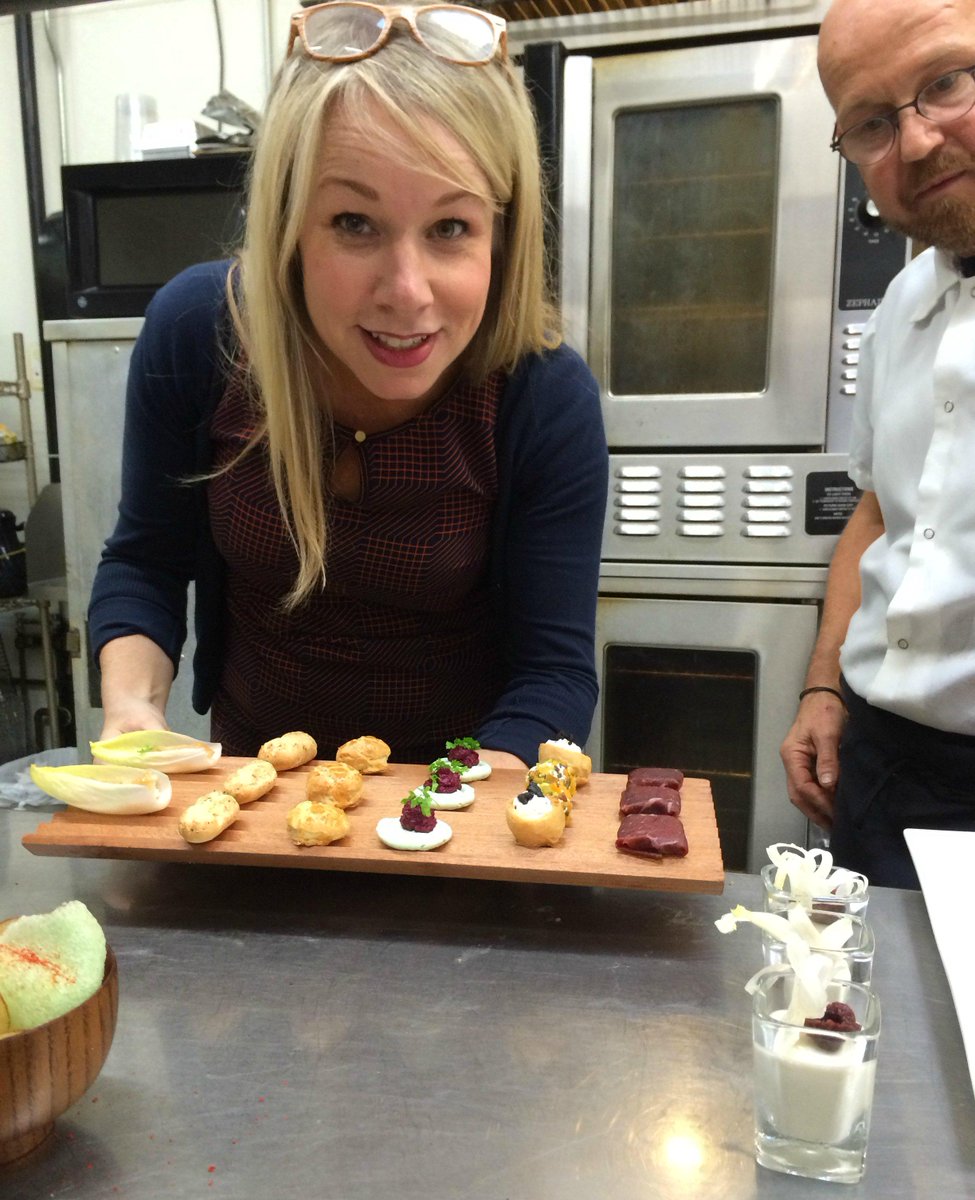 Our fearless leader Catherine &amp; Executive Chef Ron workin away to bring you delicious holidays menus #PDXeats #PDXnow