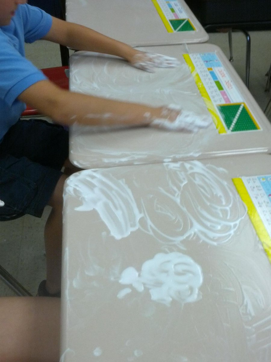 LynchClassWHS's tweet photo. Creating clouds in 4th grade while cleaning our desks at the same time! #weare44 http://t.co/92VWjsolvd