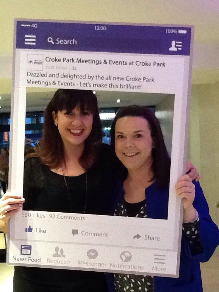 We're having a BRILLIANT time at the launch of Croke Park Meetings &amp; Events #CrokeParkLMTB <a href="/CaffreyElle/">Elle Caffrey</a>