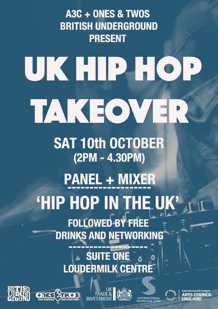B_Undergr0und's tweet photo. Don't miss the 'Hip Hop In The UK' panel at 2pm today @A3C as part of the #UKHipHopTakeover  @OnezandTwoz @tymusic http://t.co/TsvLmd8h4o