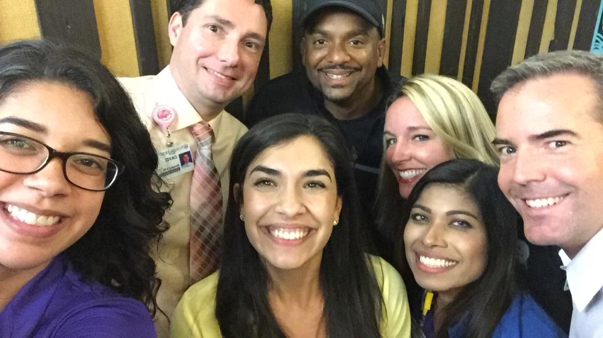 OS_dbreen's tweet photo. Thanks to @alfonso_ribeiro for visiting with the young patients -- and not-so-young employees -- @FloridaHospital http://t.co/o1XX0ksDNj