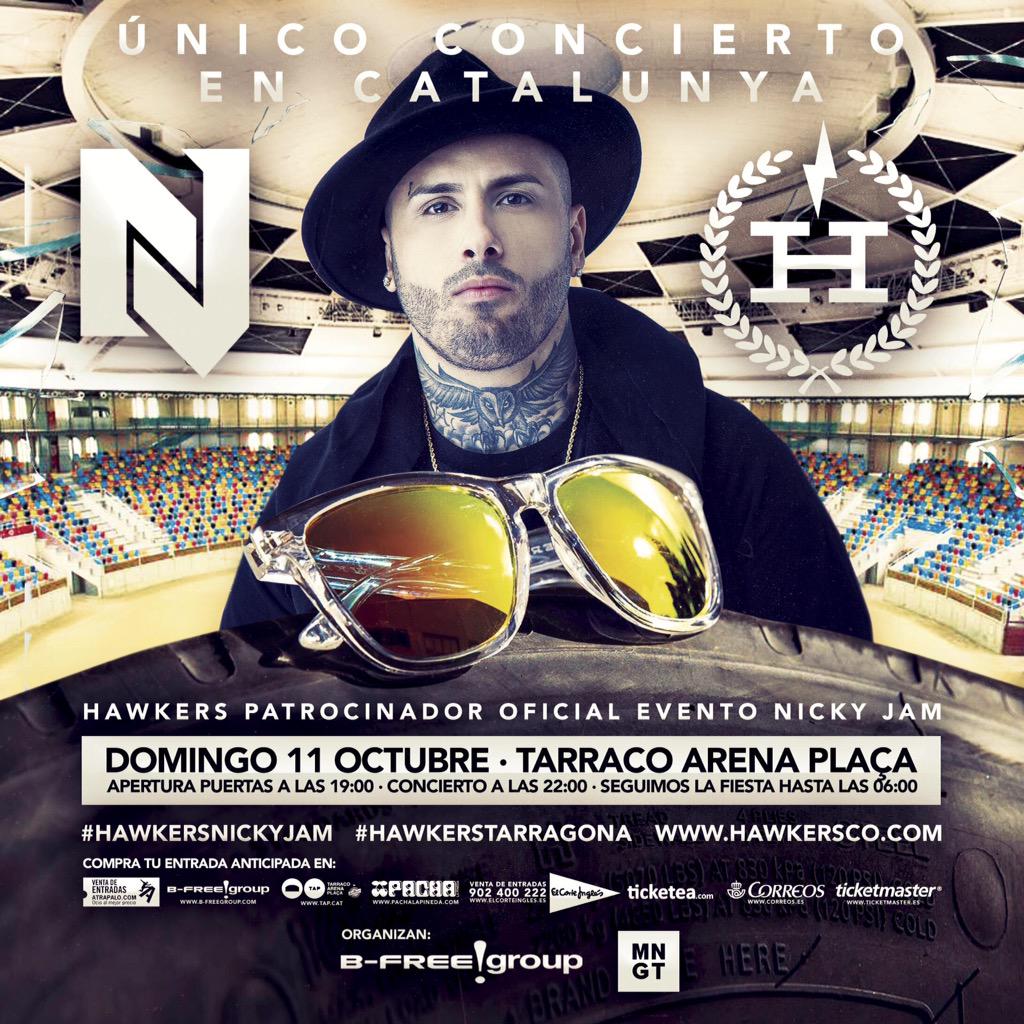HawkersCo's tweet image. Sorteo de 3 entradas dobles para el concierto @NickyJamPR entre quienes den RT y comenten con el HT #HawkersNickyJam