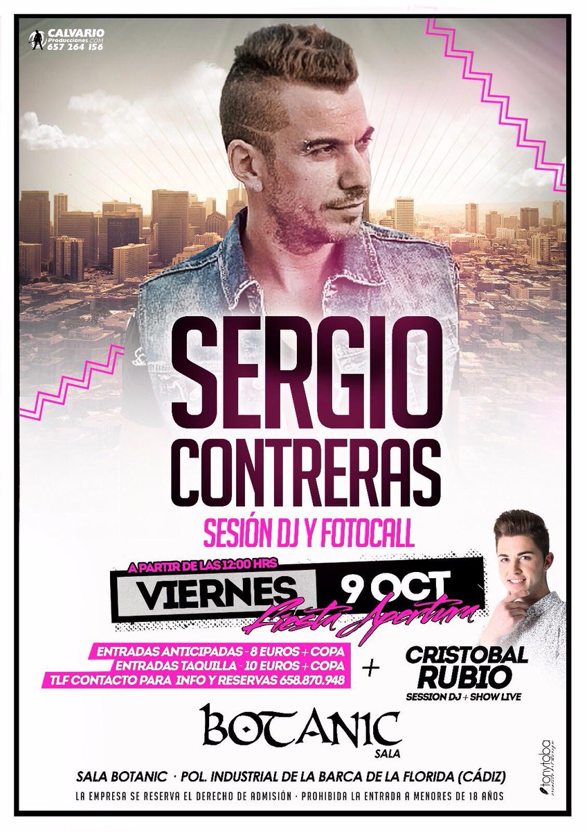 FodsRecords's tweet photo. Este viernes @Sergi0Contreras  en sesion Dj en #SalaBotanic en la Barca de la Florida (CÁDIZ http://t.co/wB9vL5gDrd