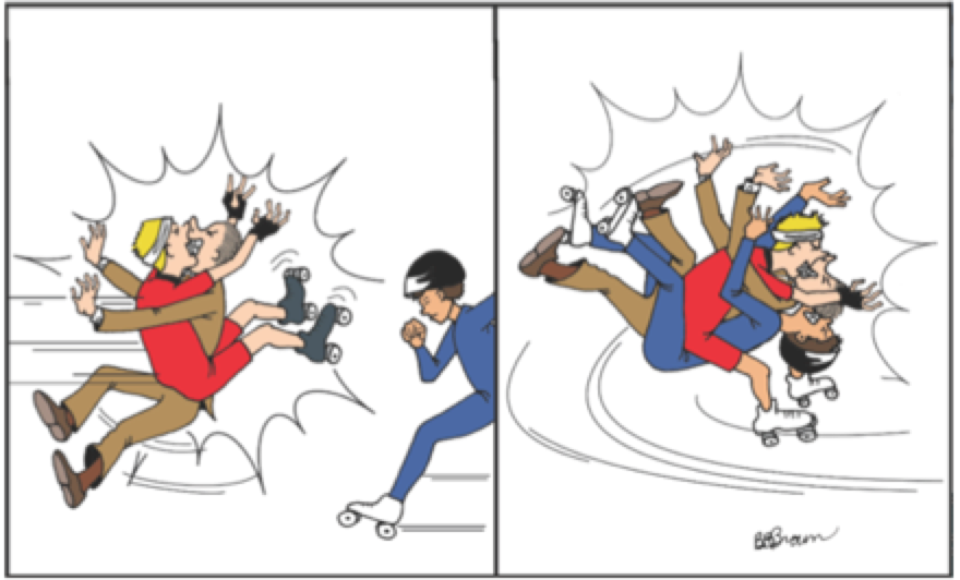 ICD10 Illustrated on Twitter "V00.01xD Pedestrian on foot injured in collision with roller