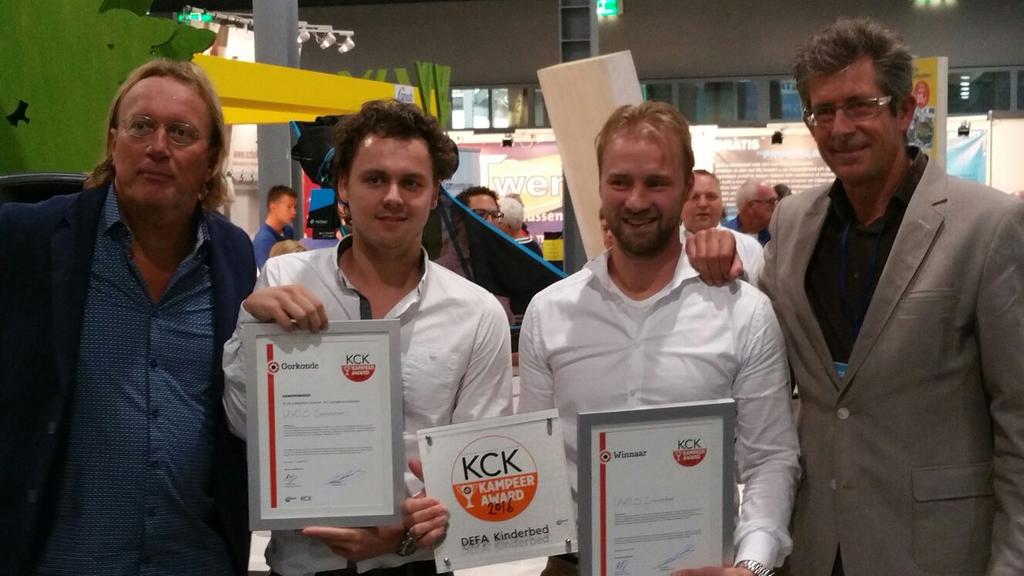 Vandaag de #KCK #Kampeeraward2016 in ontvangst mogen nemen voor het #UWIS #caravanbed.
