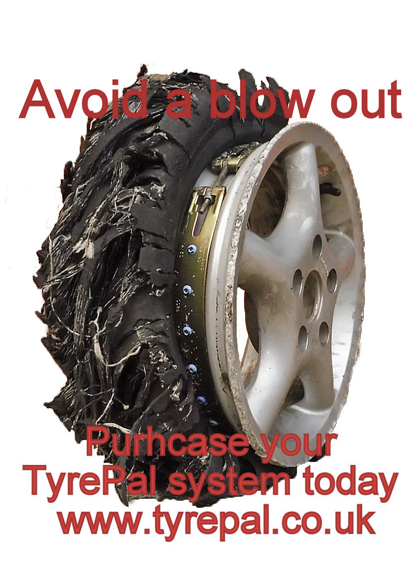 A member of the public kindly donated a tyre to show what can happen when a blow out occurs... TyrePal #staysafe