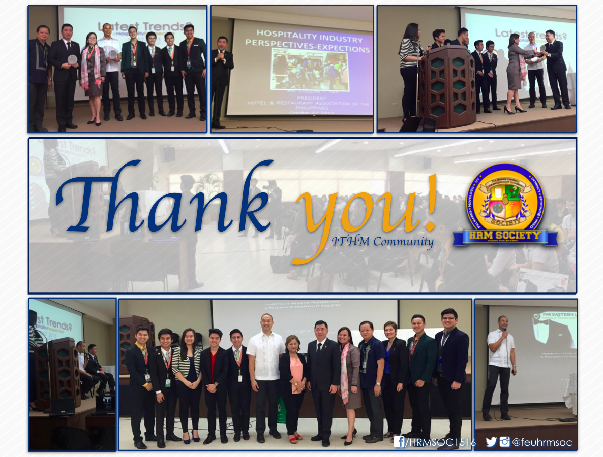feuhrmsoc's tweet photo. Thank you ITHM Community! #HRMSociety1516 #HospitalityPerspective 
https://t.co/p4LrfBabHq http://t.co/psNBAaXhVC
