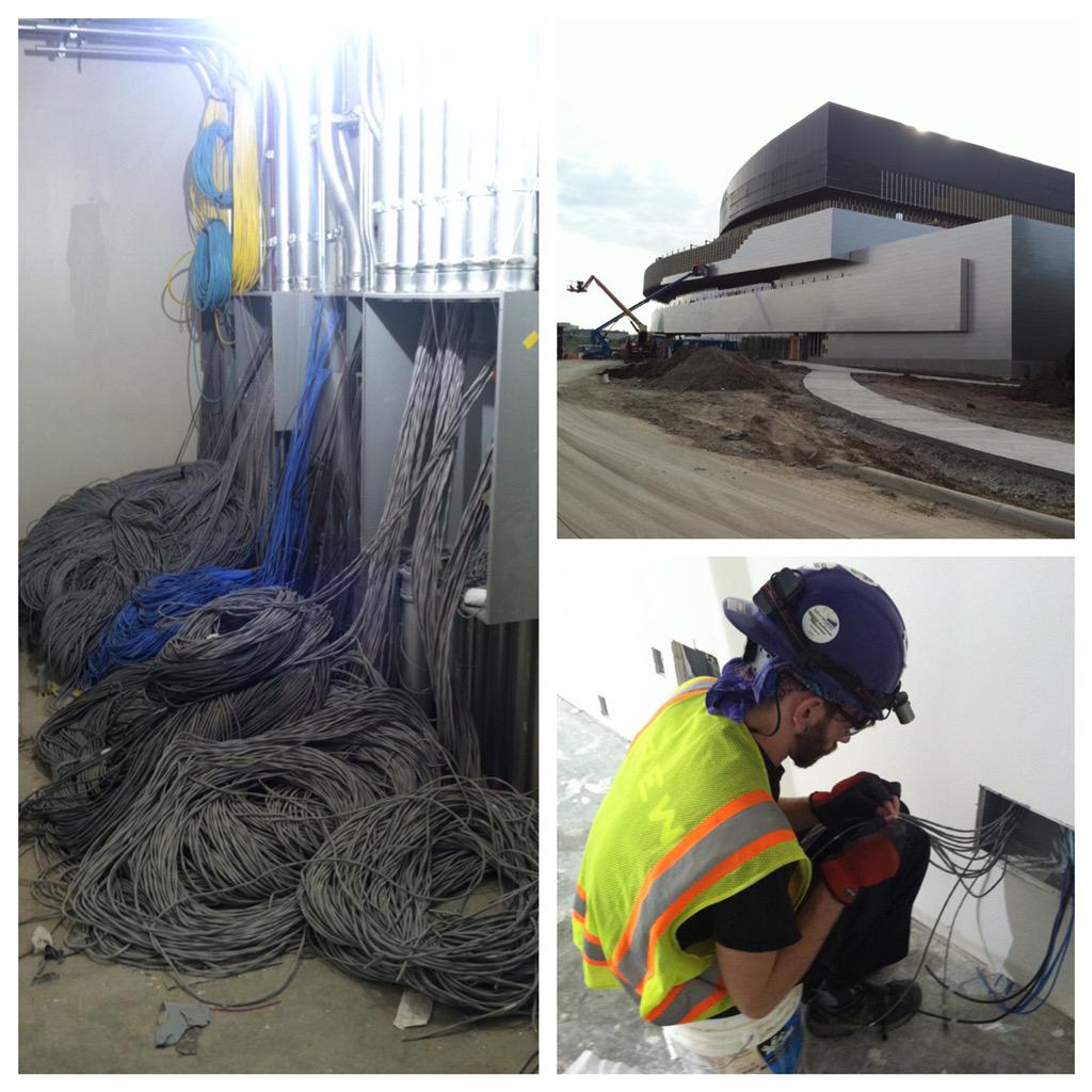 allpro_systems's tweet photo. Our awesome technicians are working hard on the @uiowa #Hancher Auditorium project! #IowaCity http://t.co/WzHk4kC2UQ