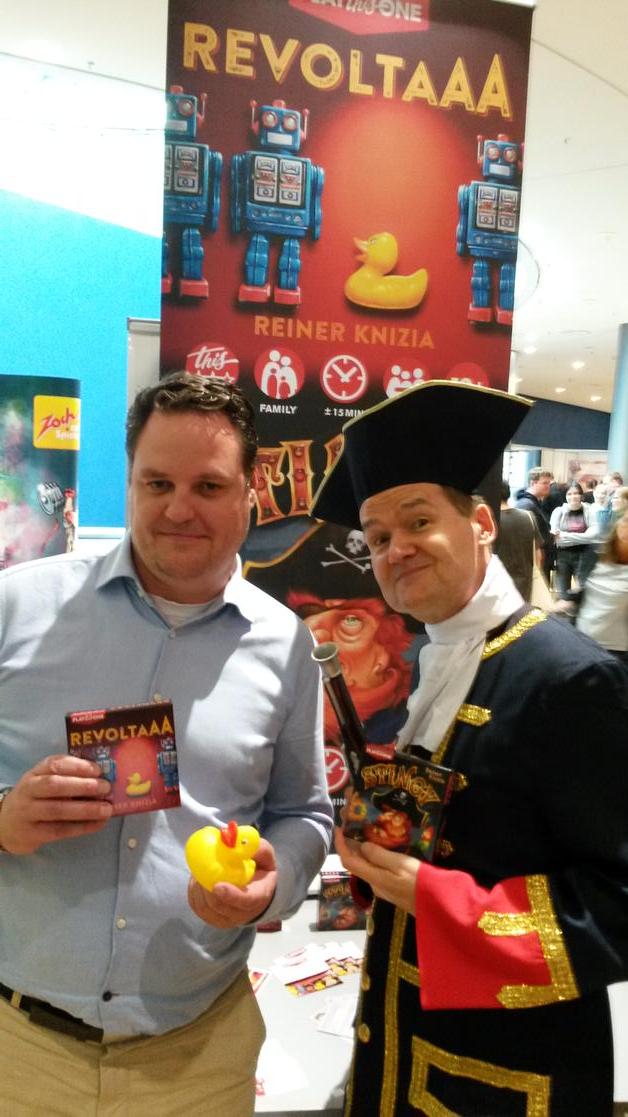 Kapitein Knizia en bootsmaatje Zuidhof op #spiel15