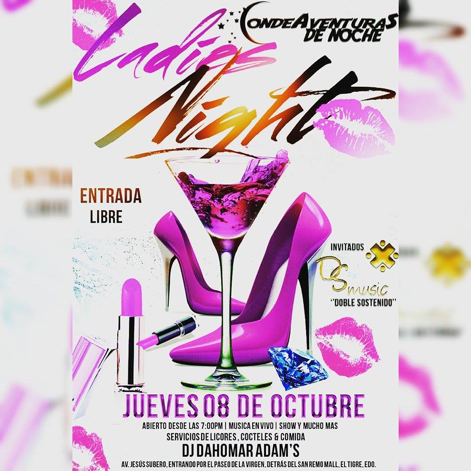 dsvzla's tweet photo. Este Jueves 8 de octubre #DSMusic #DobleSostenido en #CondeAventurasDeNoche  #LadiesNigth http://t.co/1bMejjavqX