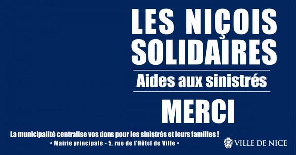 VilledeNice's tweet photo. Nouvelles infos concernant Grande Collecte de dons pour les sinistrés #AlpesMaritimes http://t.co/cDTQUB2K6t #nice06 http://t.co/8Xr63CknlA