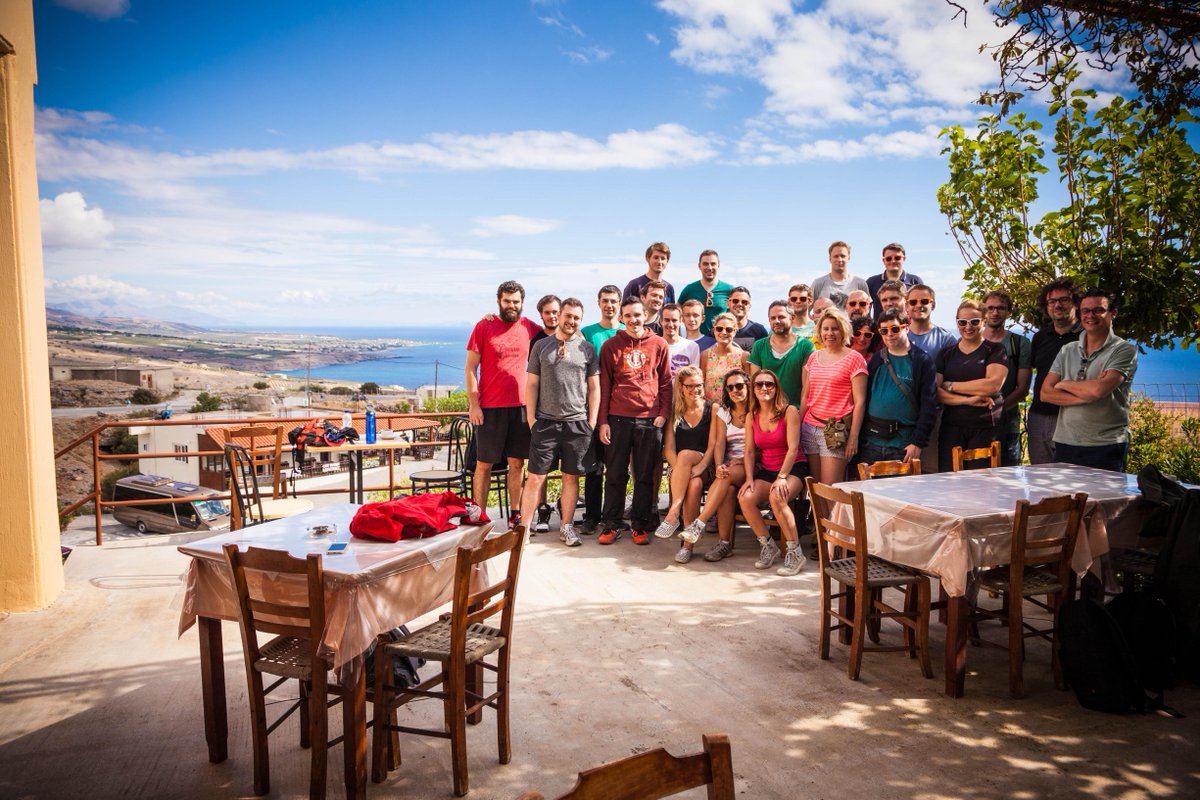 DagbertSansen's tweet photo. The exceptional Stylelabs Team! #Crete Photocredit @DaveVdE @StylelabsNews http://t.co/LVyuWRgxvo