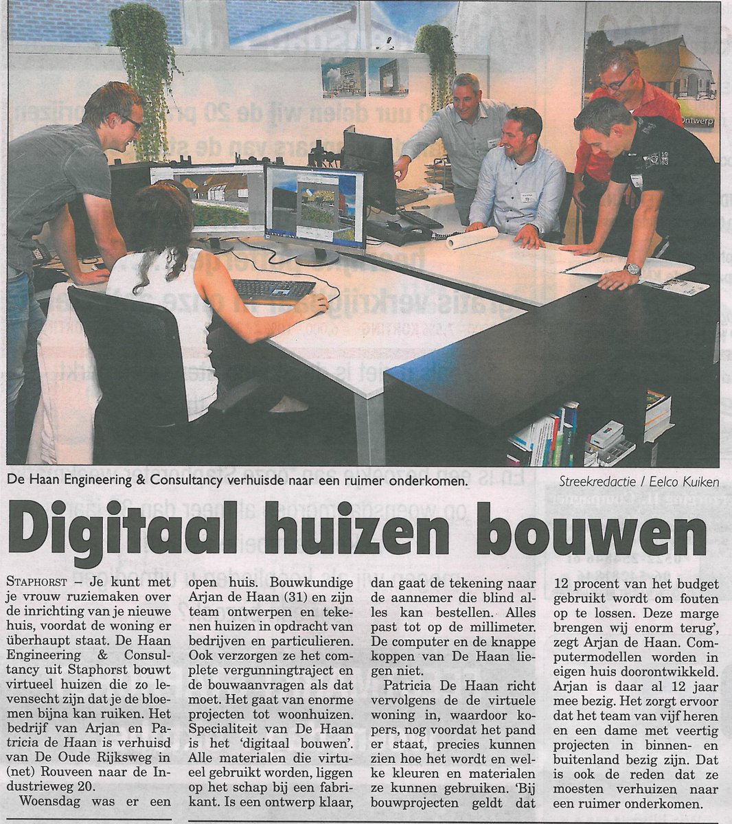 BuroDeHaan's tweet photo. Geslaagde open dag. Bedankt voor de leuke attenties en bezoek.  Leuke vermelding in de Staphorster door Eelco Kuiken. http://t.co/cffSt8tyjI