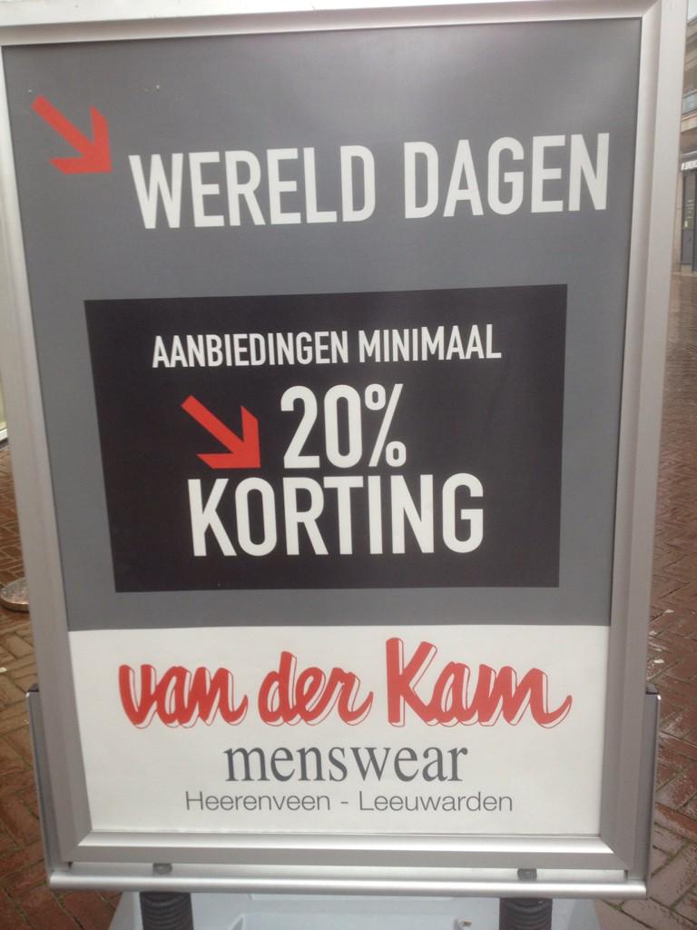 vdkammode's tweet photo. #Werelddagen bij van der Kam gestart! Aanbiedingen met minimaal 20% korting. http://t.co/bjQesoFwnn