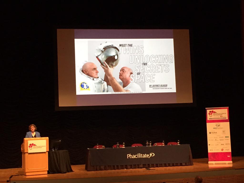 Fascinating privacy/ethical consid. re:twin space health studies; NASA chief scientist <a href="/Phacilitate/">Phacilitate</a> #BDCD #ehealth15