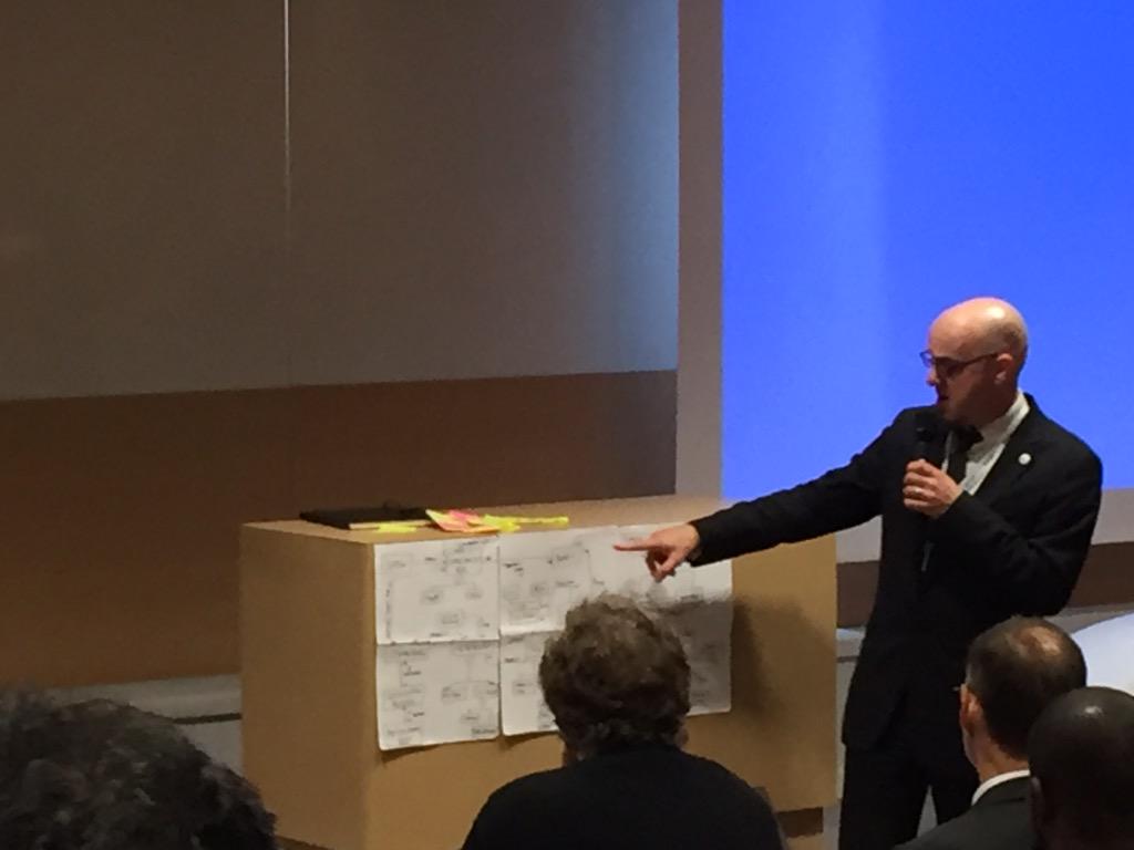 PSchreinemakers's tweet photo. John Holt reporting the results from the #MBSE session results at #AfisEmea http://t.co/gyBjVLkA6e