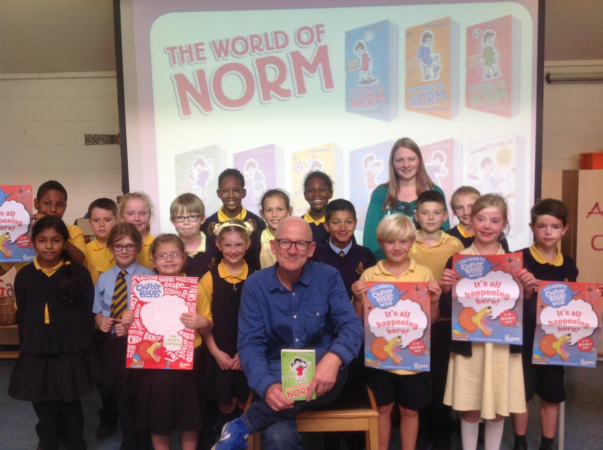 readingagency's tweet photo. A fab #Cbxweek event with Chatterbooks champ @JonathanMeres. Here's how to set up a group http://t.co/LliVkQqRZJ http://t.co/XOy9FxFI19