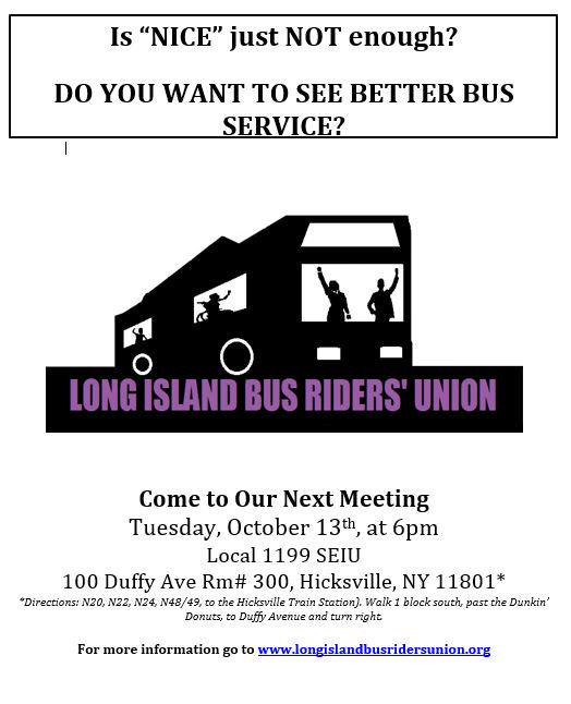 BRU mtg on  Tues. 10/13 from 6-7:30PM <a href="/SEIU1199/">SEIU1199 New England</a>. Join us as we gear up for potential service cuts and fare increases!
