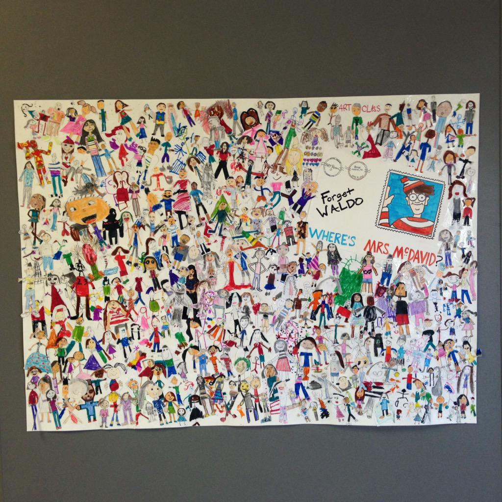 MrsNovakJones's tweet photo. @PMEART Ms.McDavid's artwork is so beautiful all around school ! #ManorISD http://t.co/lgXyh19S1Q