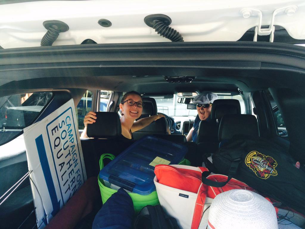 SouthernEqual's tweet photo. We're hitting the road for our #LGBTSouth convening in Hattiesburg, MS! Will we see you there? http://t.co/H3FcT6vN3V