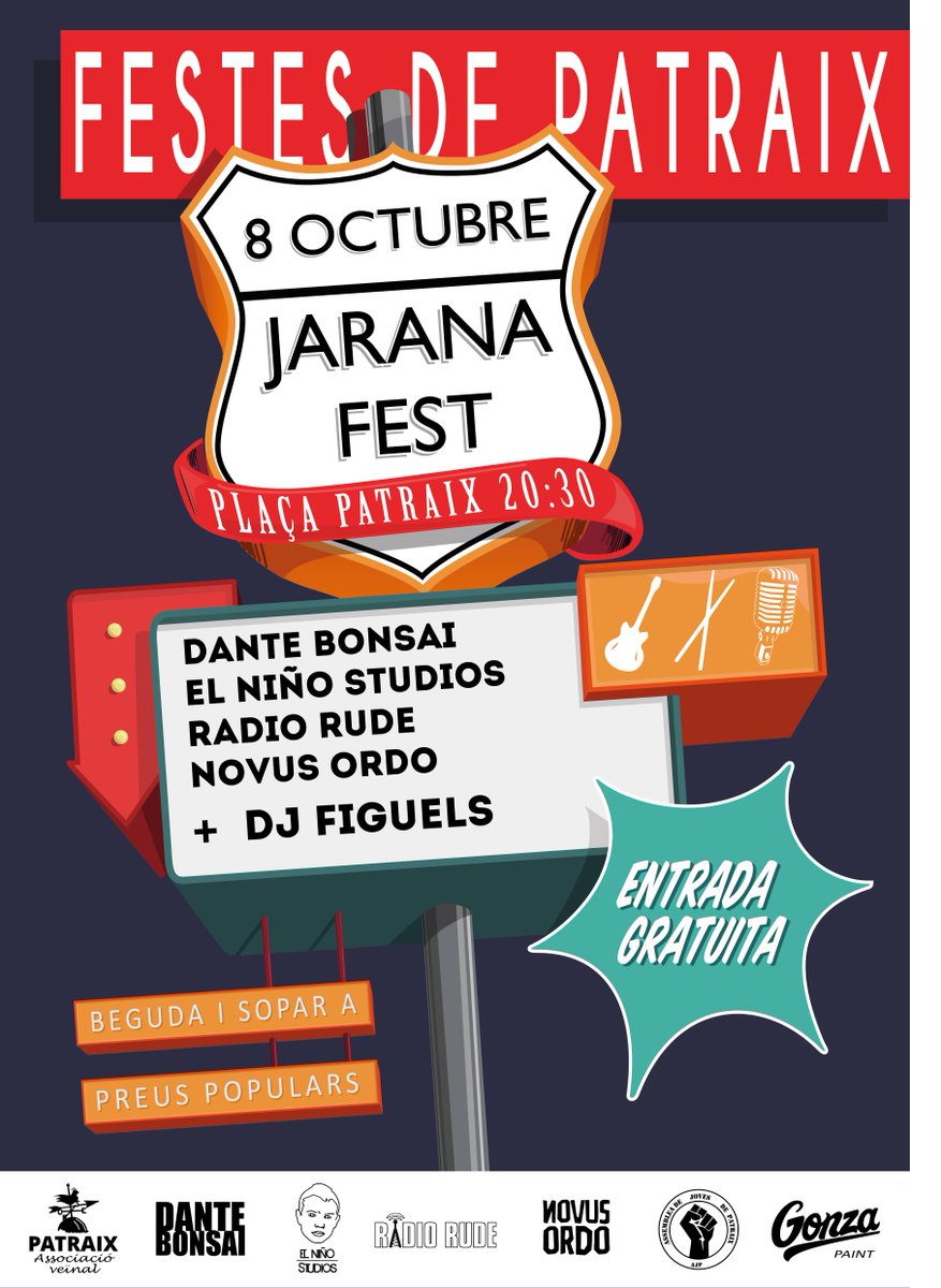 Demà toca Jarana a Patraix! A partir de les 21h fins les 02h. Barra i sopar a preus populars. <a href="/AVPatraix/">Associació Veïnal Patraix</a> <a href="/CSA_Pangea/">CSA-Pangea</a>
