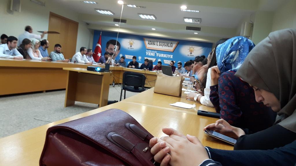 G.M. Teşkilat Başkan Yardımcısı <a href="/fethanbaykoc/">Ahmet Fethan Baykoç</a> un katılımıyla <a href="/AdanaAkGenclik/">AK Gençlik Adana</a> toplantısındayız.
<a href="/avalperguler/">Av.Alper Güler</a>