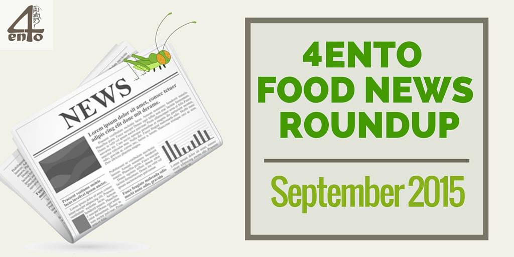 AnaCDay's tweet photo. #4Ento Food #News Roundup: September 2015 http://t.co/4G11TWSjkF http://t.co/Bw6O17gKA3