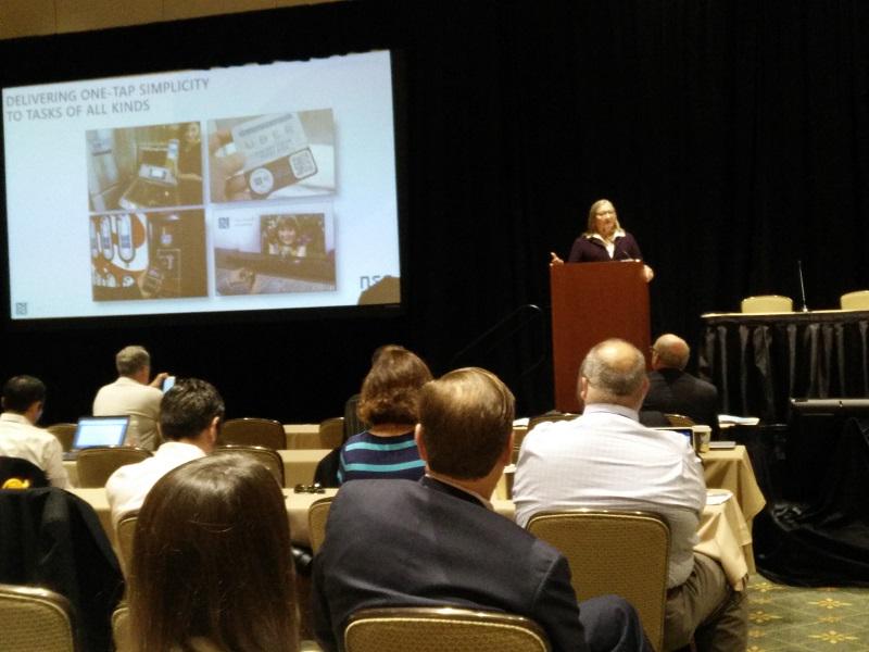nfcforum's tweet image. Paula Hunter, NFC Forum Executive Director, talks NFC growth &amp;amp; tremendous opportunities at #NFCSolutions Summit