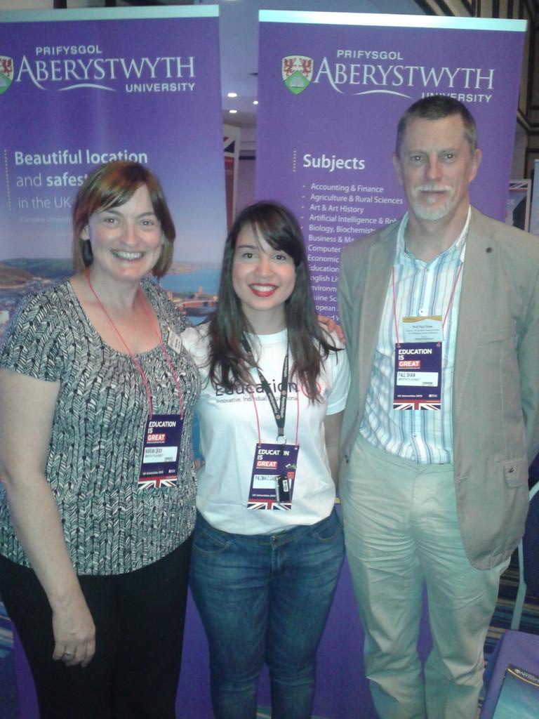 mariangray_'s tweet photo. With my Copacabana dream team Paloma de Castro SWB 2012 &amp; Prof Paul Shaw IBERS @AberUni @AberUni_Intl http://t.co/h3LXuofDFe
