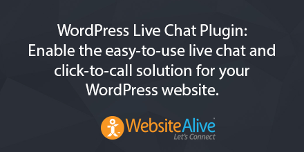 websitealive's tweet photo. #WSATips Enable the easy-to-use live chat and click-to-call solution for your #WordPress site http://t.co/xxJg0gdpMe http://t.co/cvTQOZPRpm