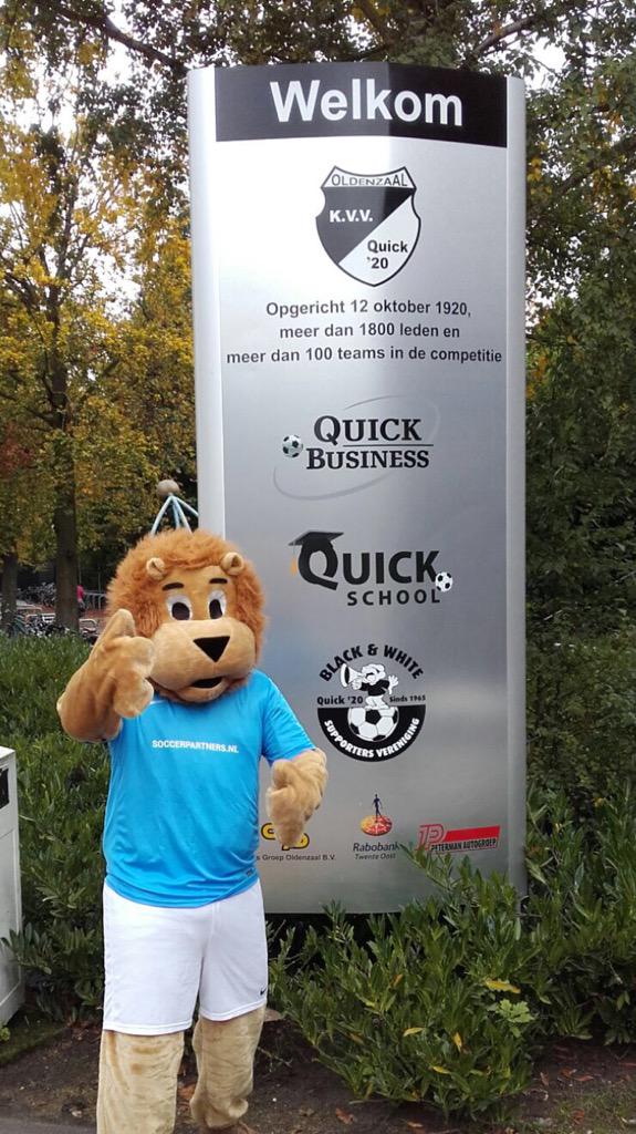 soccer_partners's tweet photo. Vandaag bezocht Soccie de jeugdtrainingen bij Quick' 20! Tot in de herfstvakantie @kvvquick20 #voetbaldagen http://t.co/pNanXOv1iJ