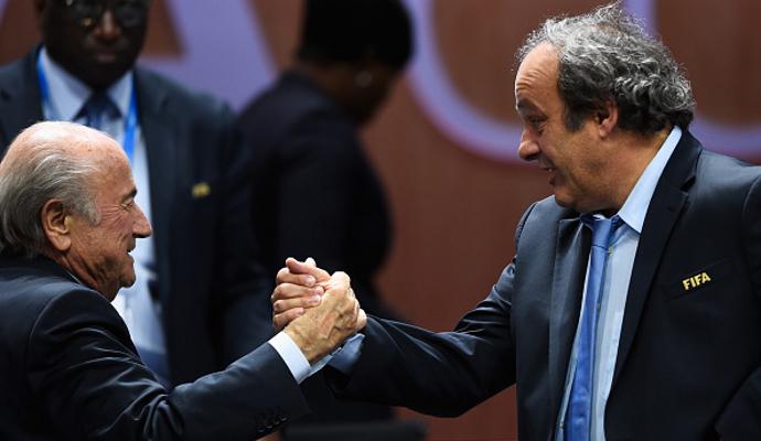 FOTO Sepp Blatter (Fifa) e Michel Platini (Uefa).