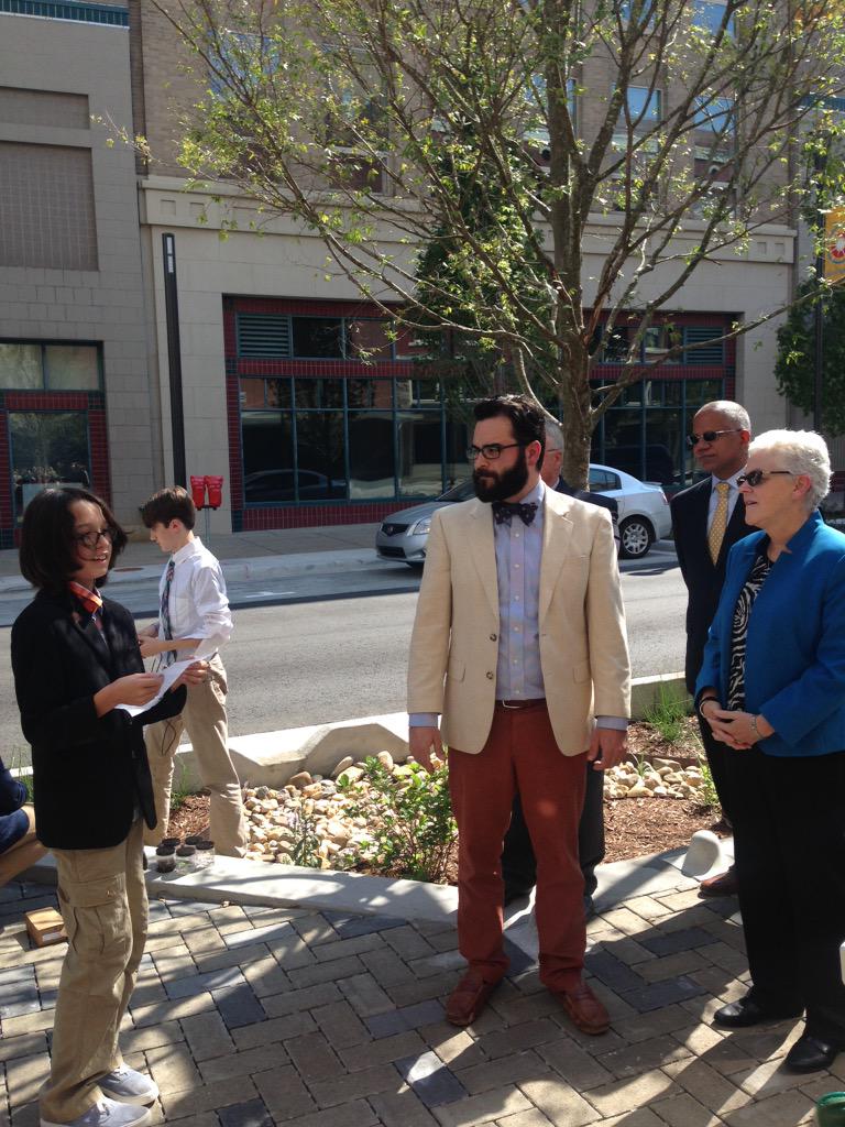 CityLittleRock's tweet photo. 'We're building the city of the future' - eStem student shares wise words with @GinaEPA on #CreativeCorridorLR http://t.co/FDZbufMJH6