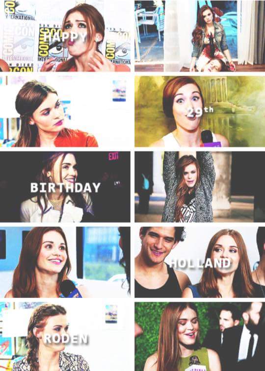 Happy Birthday Holland Roden I love you quen!    