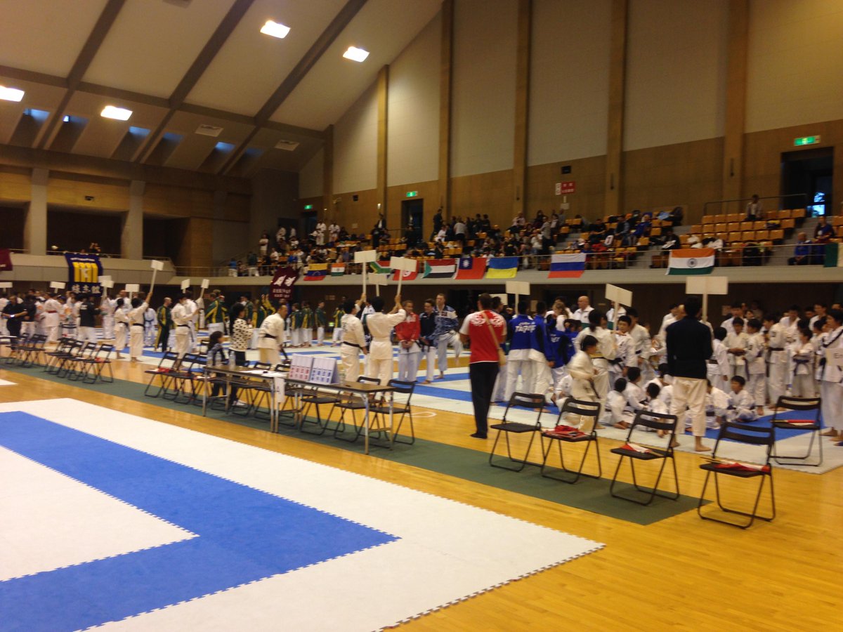 KWF_Ldn's tweet photo. Teams and countries getting ready at the #KWF  #Karate World Cup open ceremony in #Hokkaido http://t.co/FHop5lMw1j