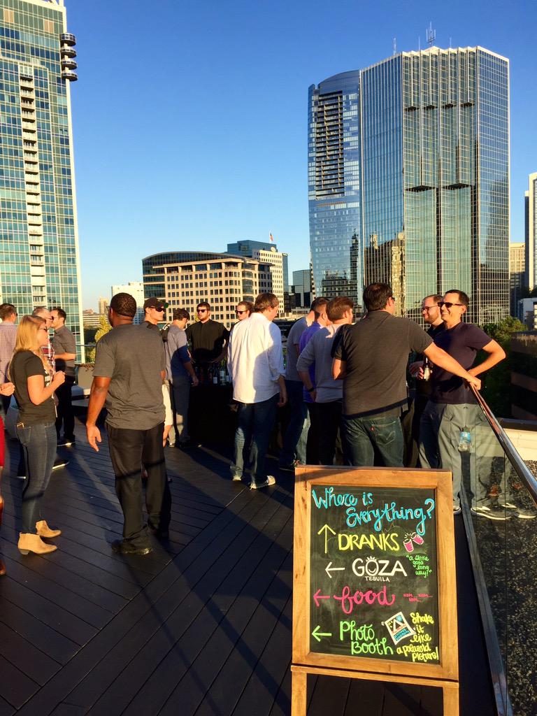 ATLTechVillage's tweet image. How do we appreciate startups? With a #VillageBlockParty on the rooftop!