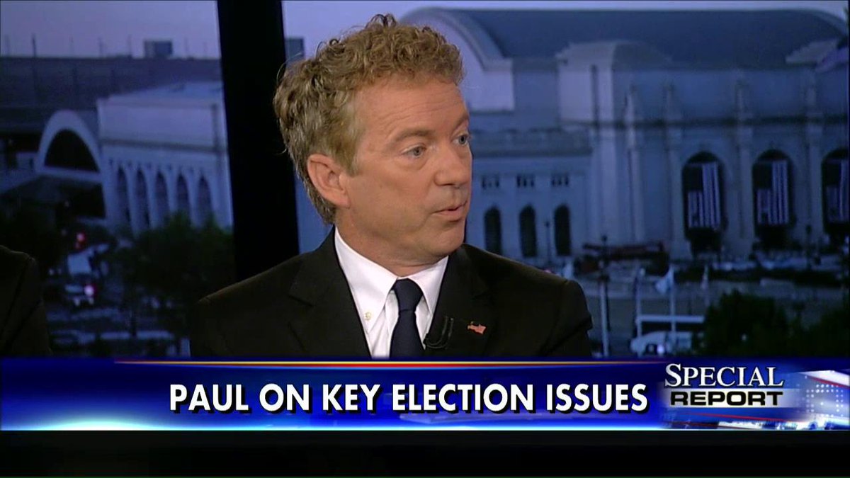 FoxNews's tweet image. .@RandPaul: "The majority of Congress will go with the wind and the wind is money." #SpecialReport