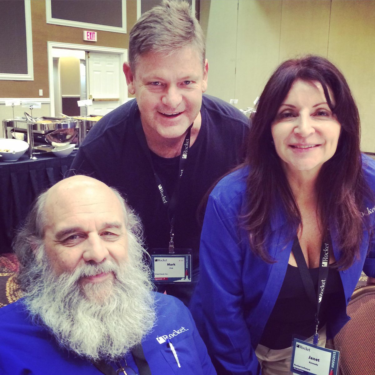 CdMPick's tweet photo. Hangin' with my @Rocket crew Janet &amp; Brian at #MVU2015 @RocketD3 #MultiValue http://t.co/JUO267SREQ