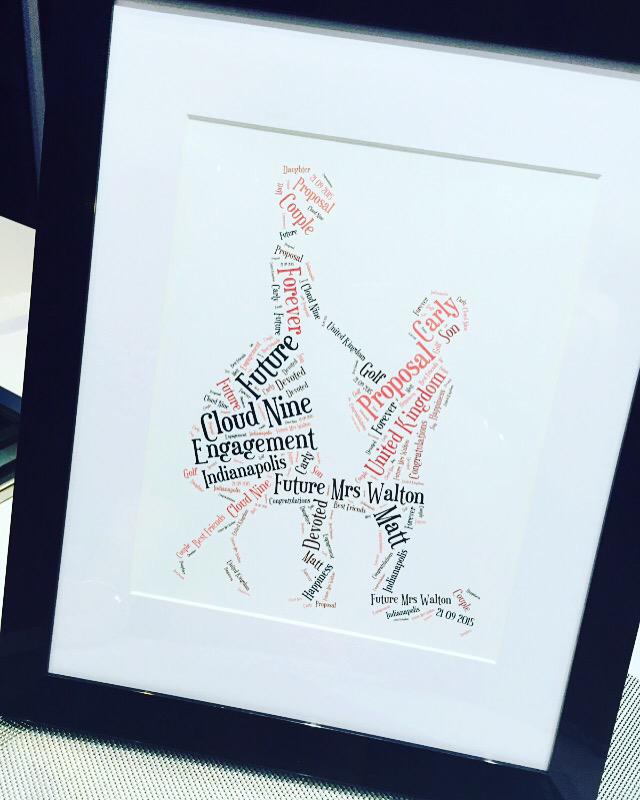 df_madebyus's tweet photo. 'Happy Engagement' 💍 This one went all the way to 🇺🇸 xx #anyoccasion  #engagement #congratulations #daisyfay #frameit http://t.co/WjbfZutJty