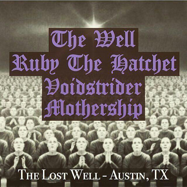 EasyRiderRecord's tweet photo. AUSTIN TOMORROW NIGHT!
@thewellband + @rubythehatchet + #voidstrider & @mothershipusa are… http://t.co/3P1nzqU2SW http://t.co/MFxp6JmAZo