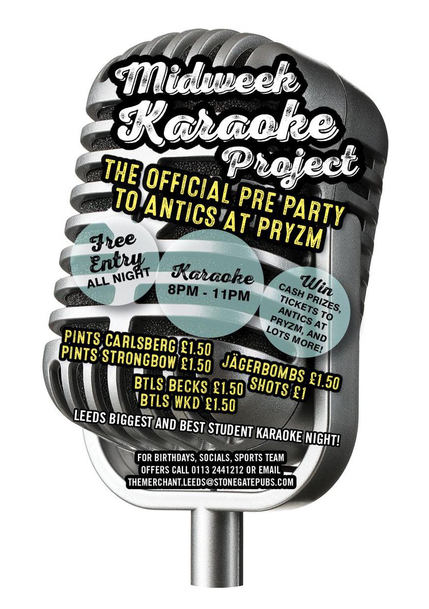 KaraokeProject's tweet photo. @PryzmLeeds is looking HUGE tonight come to @MerchantLeeds for some pre party fun with @djbenclarke 😉 #leedsvarsity http://t.co/S1W8NsjUgy